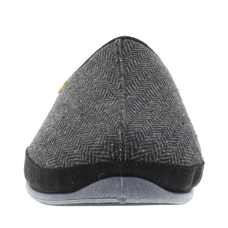Deer Stags Men's Wherever Tweed Slipper, Black Tweed, 15 - Image 5